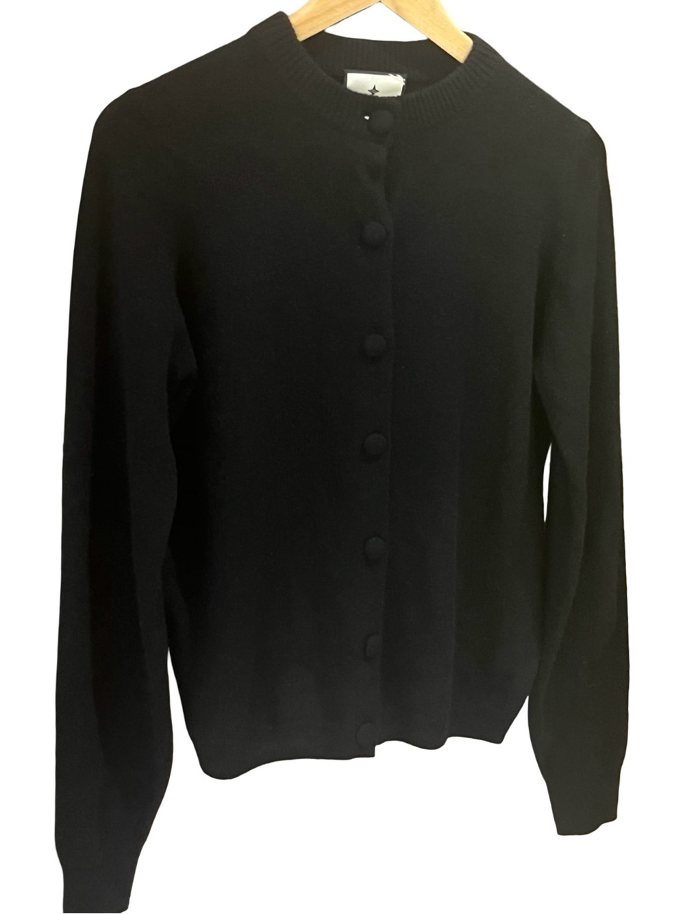 Tuckernuck Quinn Black Cashmere Cardigan Sweater Small 100% Cashmere - Picture 10 of 16